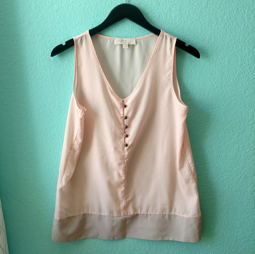 Olive & Oak pink & grey tank